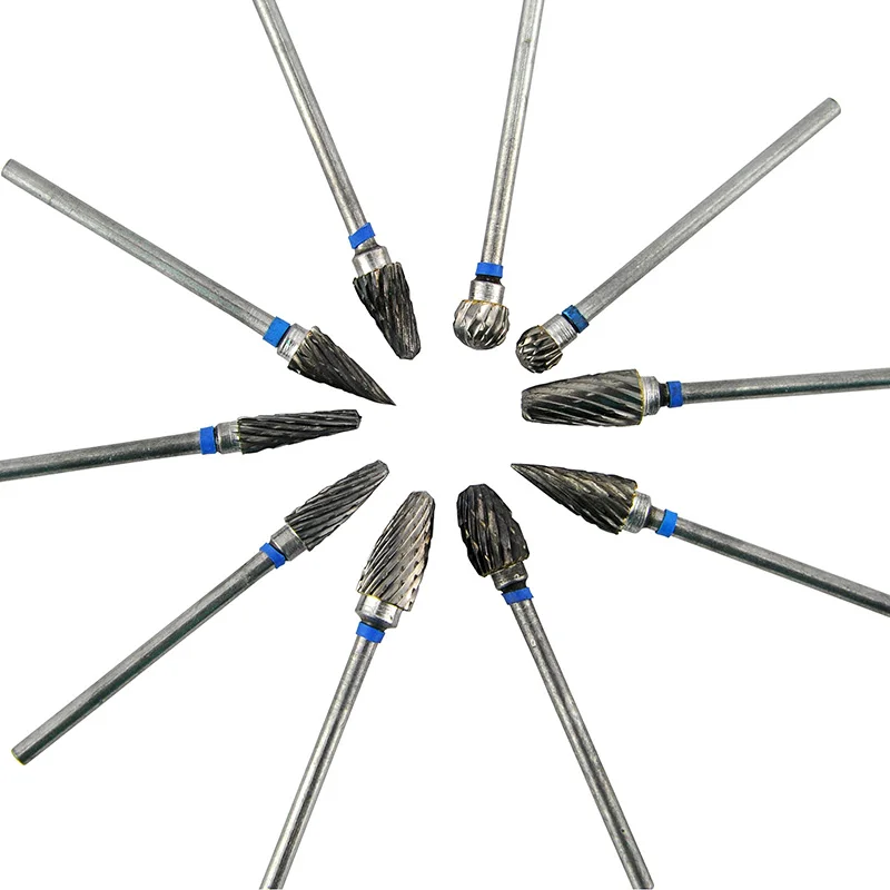 Tungsten Steel Dental Burs Lab Burrs Tooth Drill 3