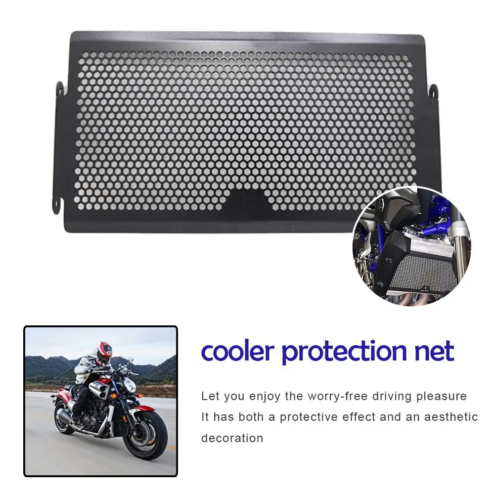 

Intercooler Thick Aluminum Water Tank Net Shield For YAMAHA MT07 2014-2018 Radiator Black Aluminium Radiator