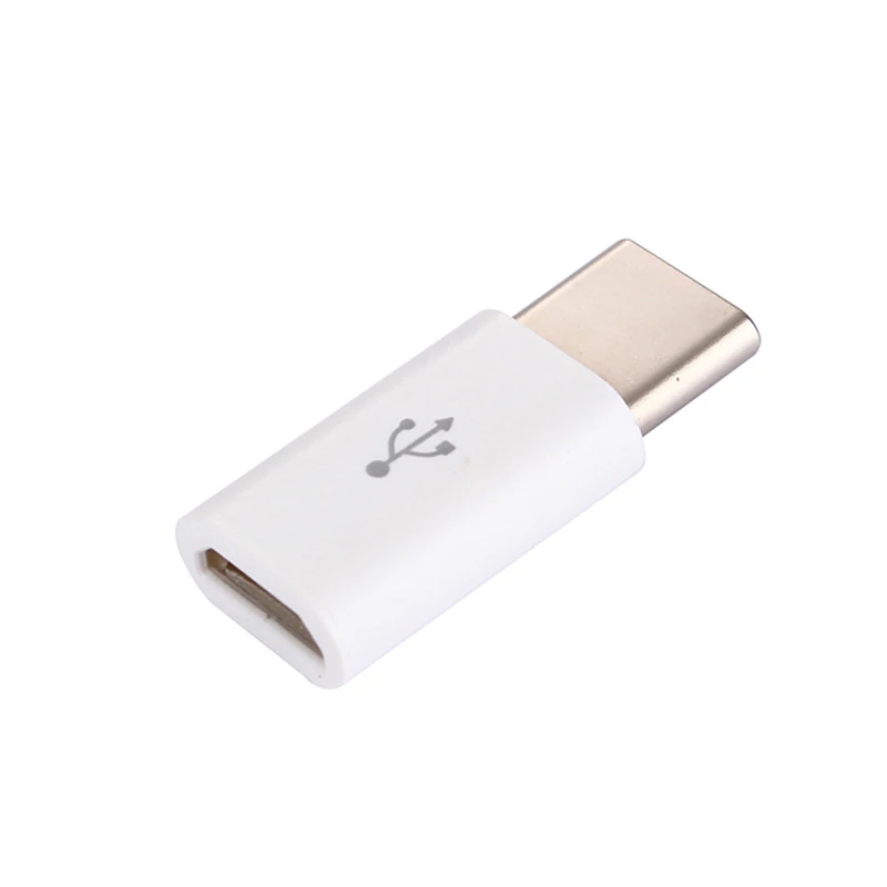 50 шт./лот USB 3,1 Тип C Male к микро-usb Female адаптер конвертер разъема USB-C черно-whitel OTG V8