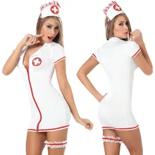 Сексуальное эротичное нижнее бельё, Женская пижама, платье на молнии, облегающая униформа для медсестры, соблазнительная форма, горячее и сексуальное H4
