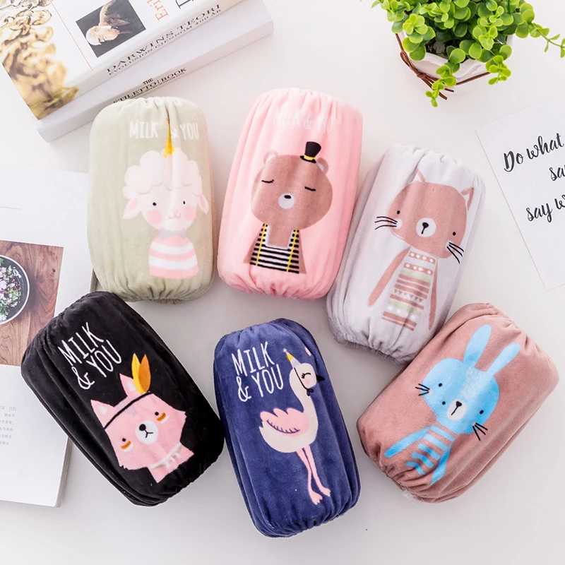 

Cartoon children's short sleeve Student Office Down Housekeeping Cleaning Adult Long Sleeve Plush material Antifouling Soft