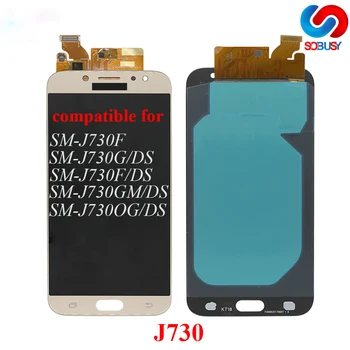 

Adjust AMOLED/TFT Screen For Samsung GALAXY J7 2017 J730 Display J730F LCD J730M Touch Digitizer Glass Assembly J7 2017 LCD