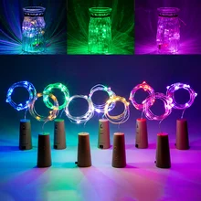 Лидер продаж светильники-пробка для винной бутылки, светильники в форме винных бутылок 12 упаковок 6.5ft 20 светодиодный винный нить с пробкой огни для стеклянный кувшин ярмарка