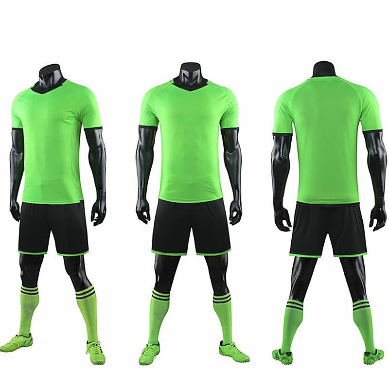 

Adult Children Football Jerseys Two-pieces Boys Girl Blank Soccer Clothes Sets Kids Football Uniforms Soccer Tracksuit Jersey