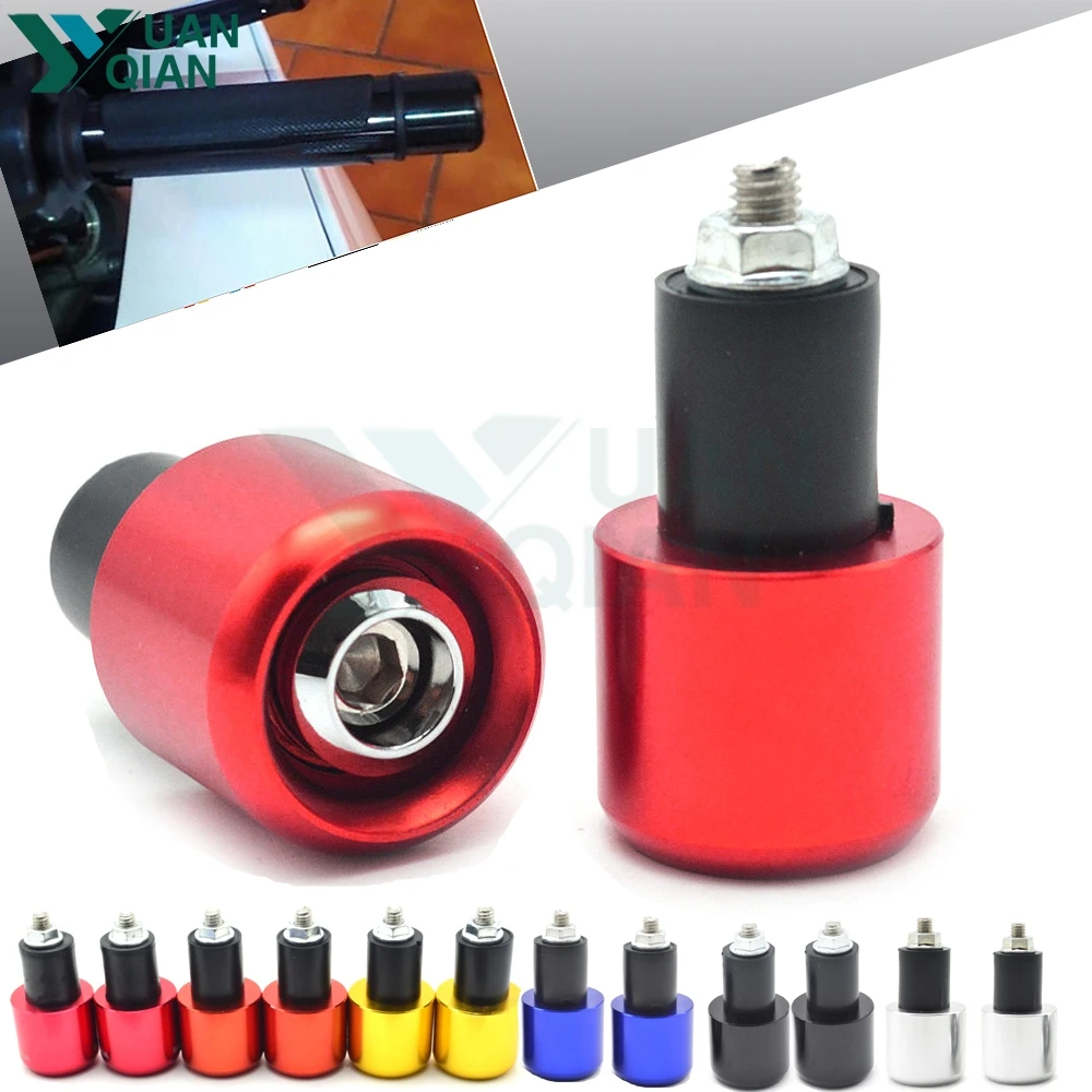 

Motorcycle CNC 7/8''22mm Handle Bar End Handlebar Grips Cap for Kawasaki ER-6N yamaha Aprilia Suzuki Honda CB1000R CBR CB400