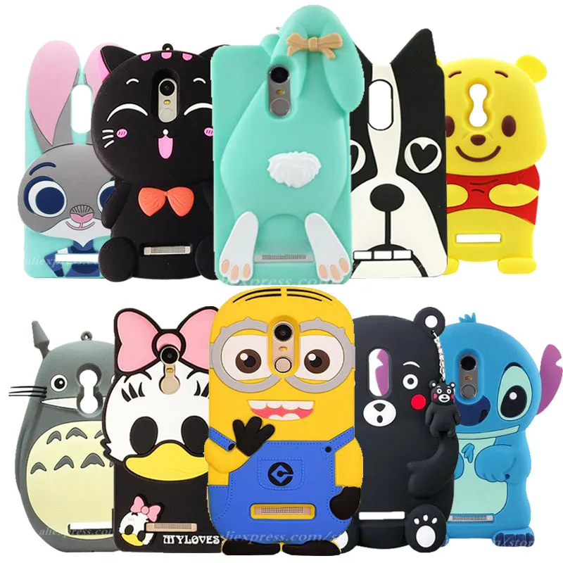 

Phone Bags Case For Xiaomi Redmi Note 5 pro Prime Case 3D Cute Cartoon gray cat Silicone Cover For Xiomi Redmi Note 7 pro