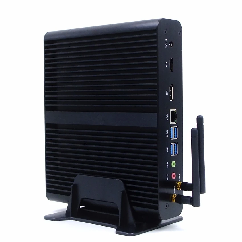 Процессор EGLOBAL Fanless Mini PC i7 8565U 8550U 4 ядра 8 потоков 2 * DDR4 M.2 + Msata 5 ''SATA Настольный