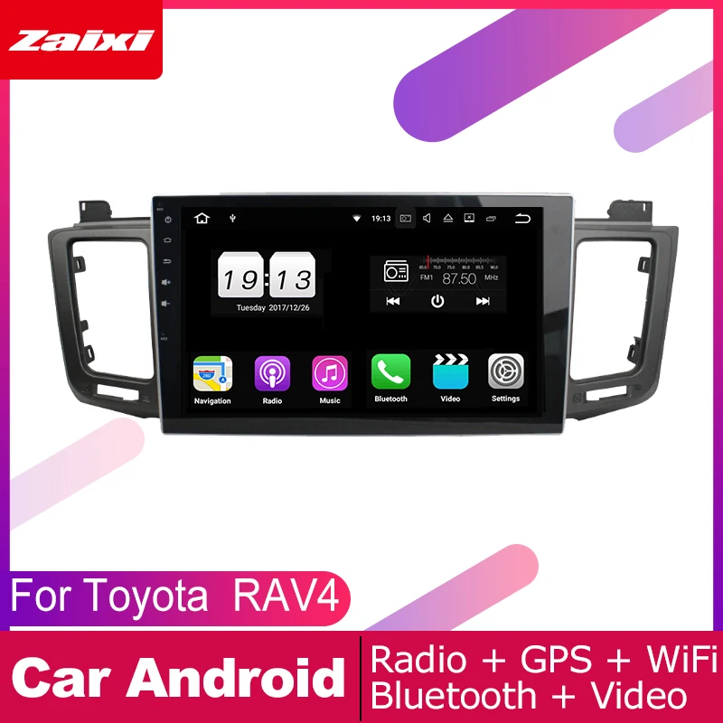 

ZaiXi 2 DIN Auto Player GPS Navi Navigation For Toyota RAV4 RAV 4 2012~2015 Car Android Multimedia System Screen Radio Stereo