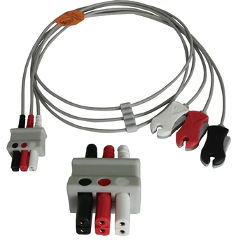 

Compatible with Mindray 3-Lead ECG Leadwire for Patient Monitor Machine,AHA/IEC,Clip,40IN & 2pin