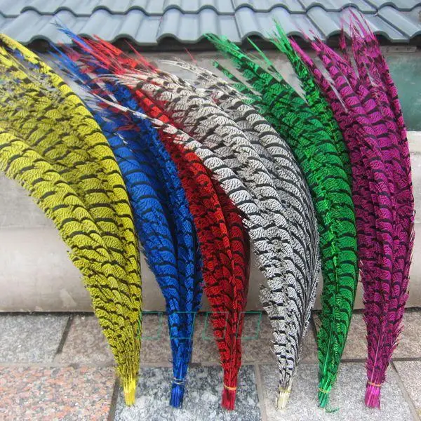 

EMS Free 100pcs/lot 80-90cm pheasant feathers dyed turquoise pheasant feather 32-36 inches lady amherst pheasant feathers