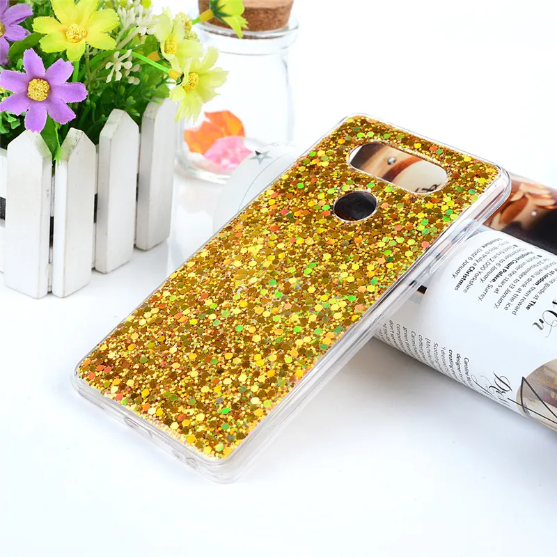 Bling Косметическая пудра глиттер чехол для LG V20 Роскошные Мягкие TPU Тонкий тонкий