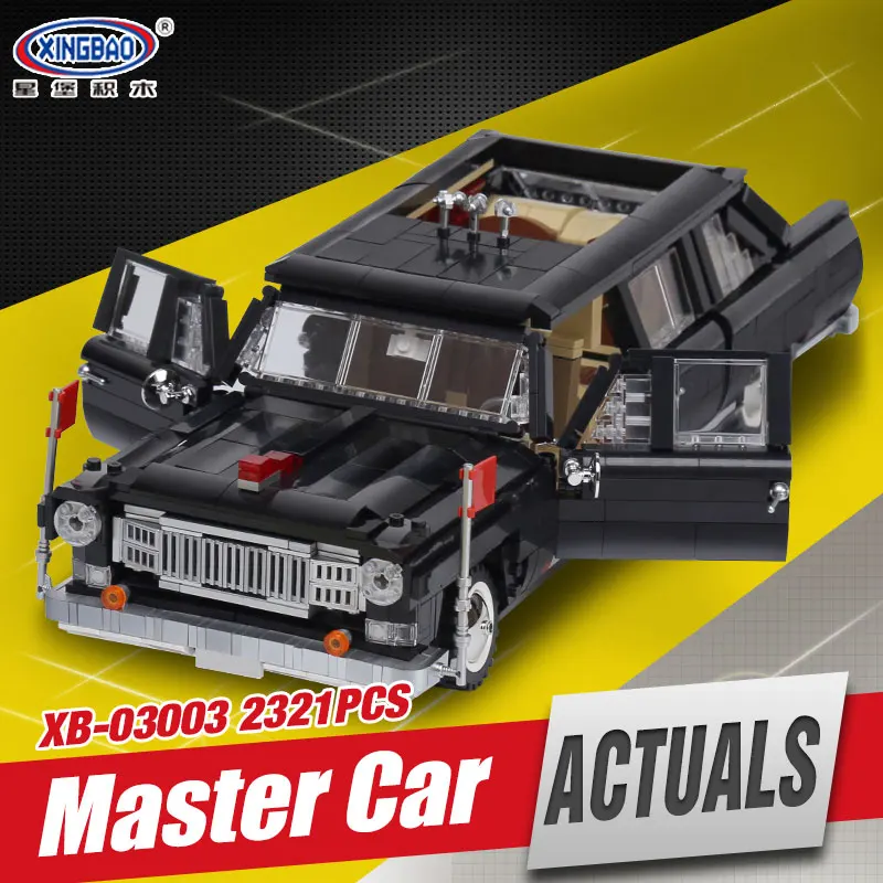 

XingBao 03003 2327Pcs NEW Genuine Creative MOC Technic Series The HongQi Master Car Set Building Blocks Bricks Toys Model Gifts