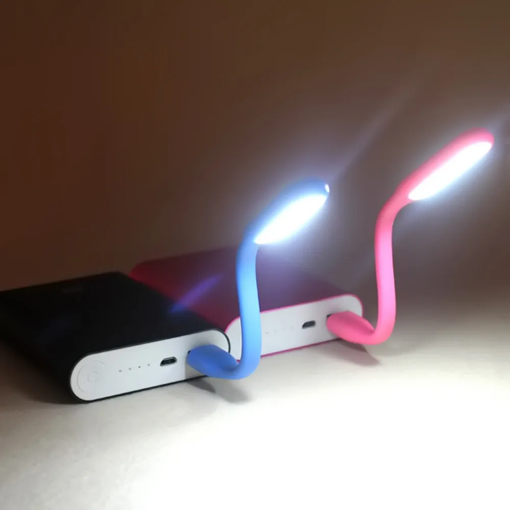 5 шт гибкий USB LED лампа для чтения настольная лампа фонарик ночные светильники для ПК мобильных Мощность заряда Тетрадь компьютер