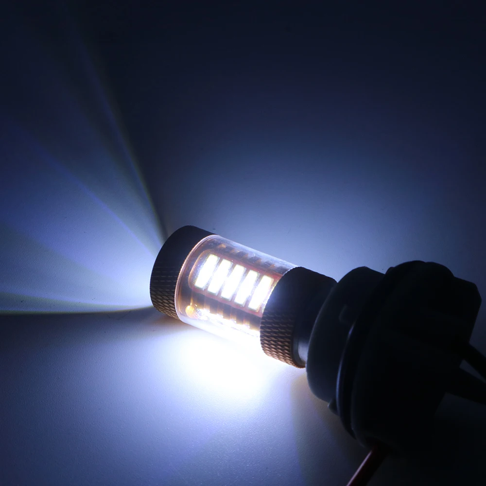 YSY 2 шт. S25 1156 BA15S 27SMD 7020 чип Автомобильная светодиодный ная Лампа Белая широкая стоп