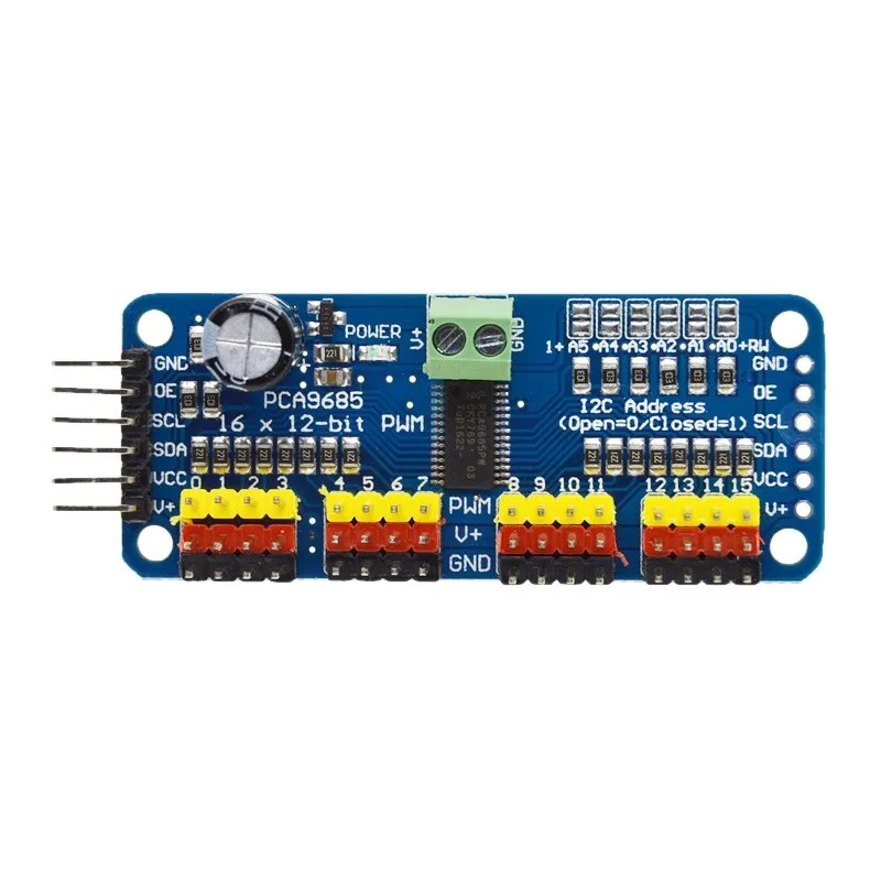 16-канальный 12-битная ШИМ/сервопривод-I2C интерфейс-PCA9685 для Arduino Raspberry Pi DIY Servo Щит Модуль