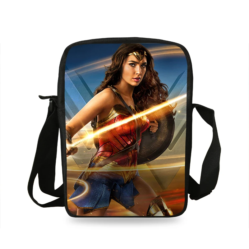 

2015 Popular Single Shoulder Bag For Girls Boys The Wonder Woman Messenger Bag For Kid School Children