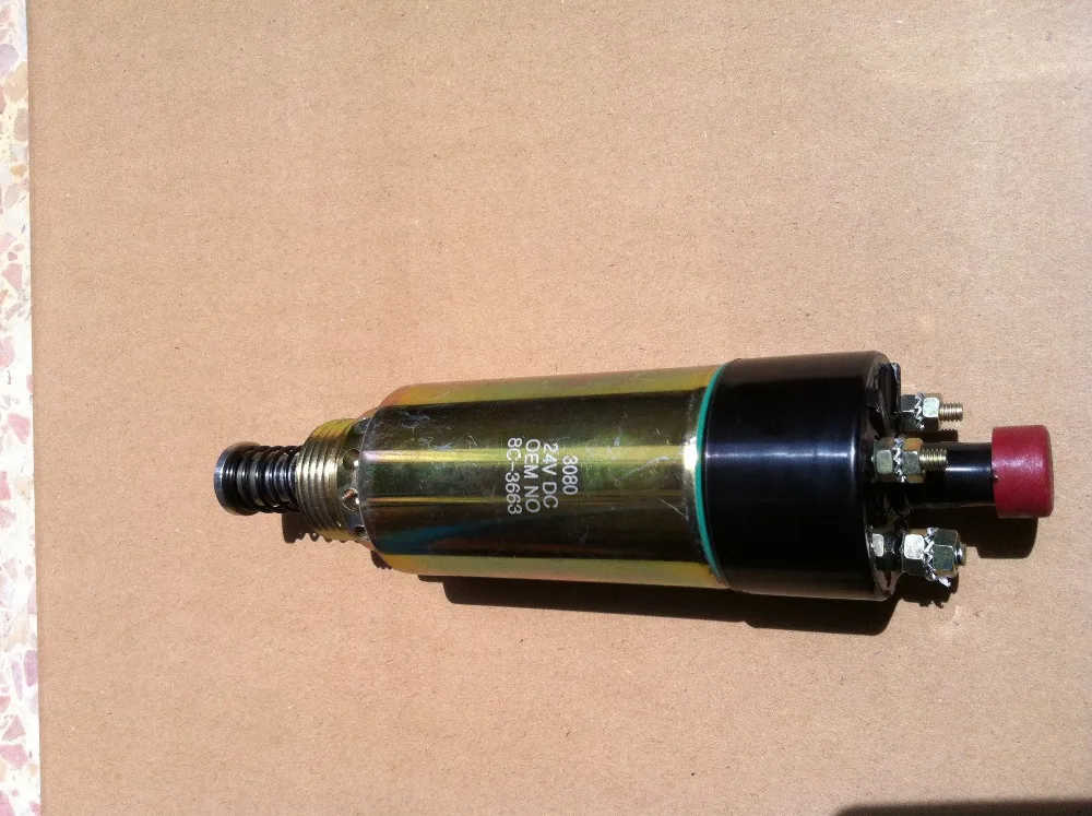 replace Caterpillar CAT Fuel Shutdown Solenoid 155 4653 24V stop