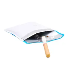 Portable Mini PU Aluminum Film Pocket Ashtray Bag Heat Resistant Cigarette Ash Pouch Compact Fireproof Outdoor Smoking Accessory