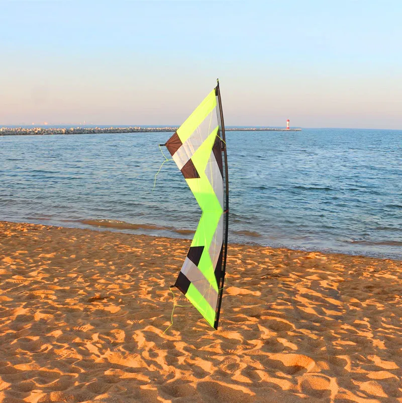 Envío Gratis cometas de albatros voladores de cometa de tracción de cuatro líneas de 2,1 m de alta calidad para adultos mangos de kitesurf de paracaídas - 4
