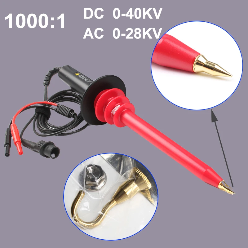 

Multimeter High Voltage Probe Multimeter Test Leads DC 40KV AC 28KV 1000Mohm Input 1000:1 Free Shipping
