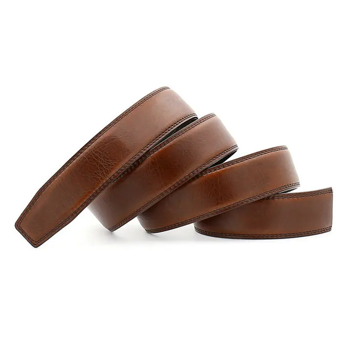 CETIRI Men's formal wear fashion belt suede leather with metal automatic buckle to make excellent top belt webbing belt