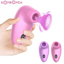 7 Speeds Nipple Clitoral Stimulation Sucking Vibrator Oral Tongue Licking Dildo Vibrator Nipple Sucker for Women Adults Sex Toys