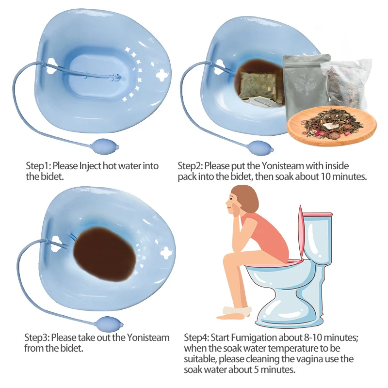 Yonipame биде Женская гигиена влагалище пар Китайский травяной Йони Детокс пар 1 пакет yonipame 1 шт биде с влагалищем
