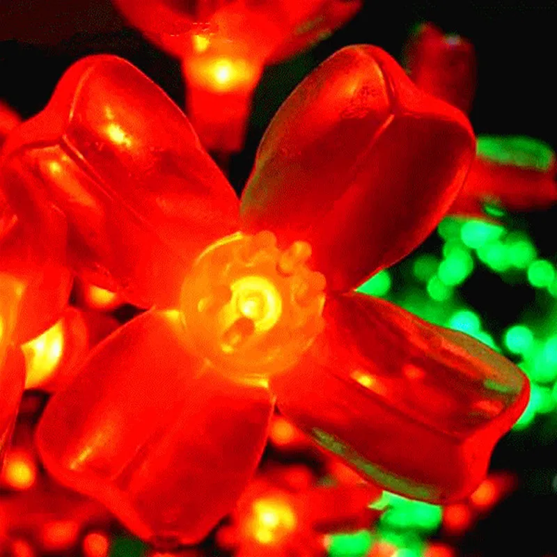 Открытый светодиодный Рождественская елка 2 м светодиодный Вишневый цветок дерево свет водонепроницаемый внешний светильник