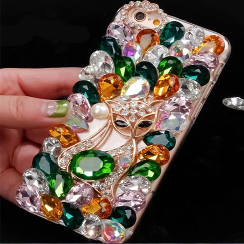 

For Xiaomi Redmi 5 7 6 4X 4A 5A 6A Note4 5 6 7 Note4X 5A Big bling stones fashion Crystal Rhinestone 3D Stone Bling phone shell