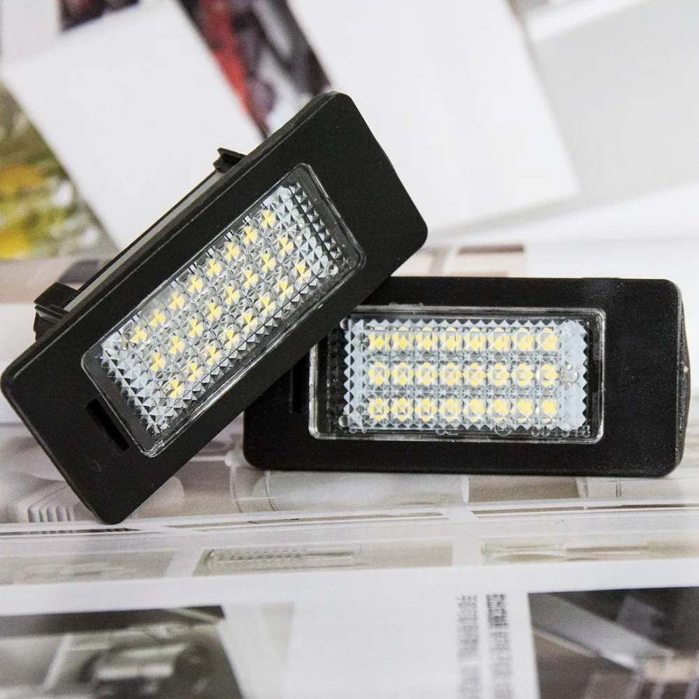 

Tonewan 2Pcs LED License Plate Lights 6000K Number Plate Light For BMW E82 E88 E90 E92 E93 E39 E60 Sedan M5 E70 X5 E71 E72 X6