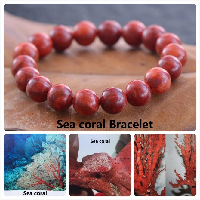 

Hot Selling Jewelry Natural Sea Coral Bracelet DIY Hand Chain Wholesale