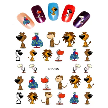 

NAIL ART BEAUTY WATER DECAL SLIDER NAIL STICKER CARTOON ANIMAL PET DOLPHIN SEA HORSE FOX EAGLE OWL RP055-060