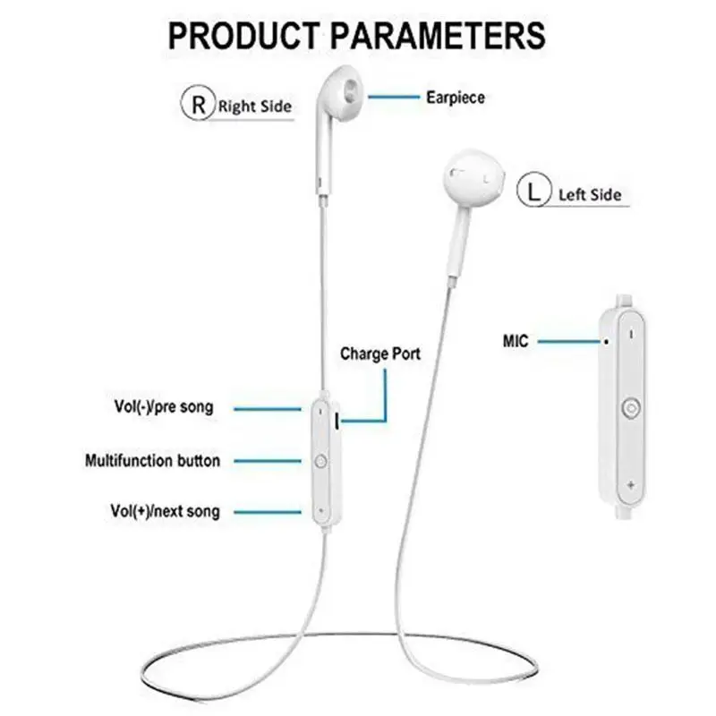 Беспроводной наушники Bluetooth Спорт гарнитура Fone де ouvido для iPhone Android