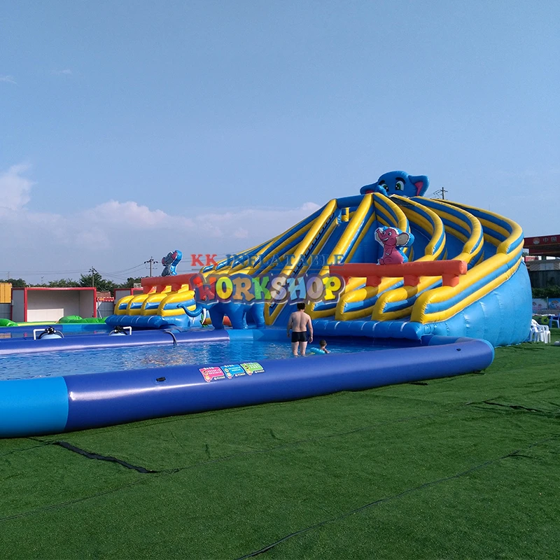 Creative Rainbow Slide Water Park 