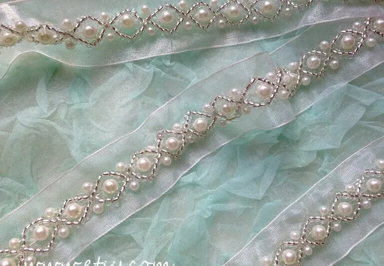 beaded bridal trim