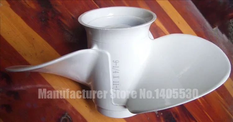 

Free shipping Parts propeller for Yamaha/ Honda/hyfong/ Hidea/ parsun/Tiger/pioneer 15-18HP 11 inches outboard 9 1/4*11-J