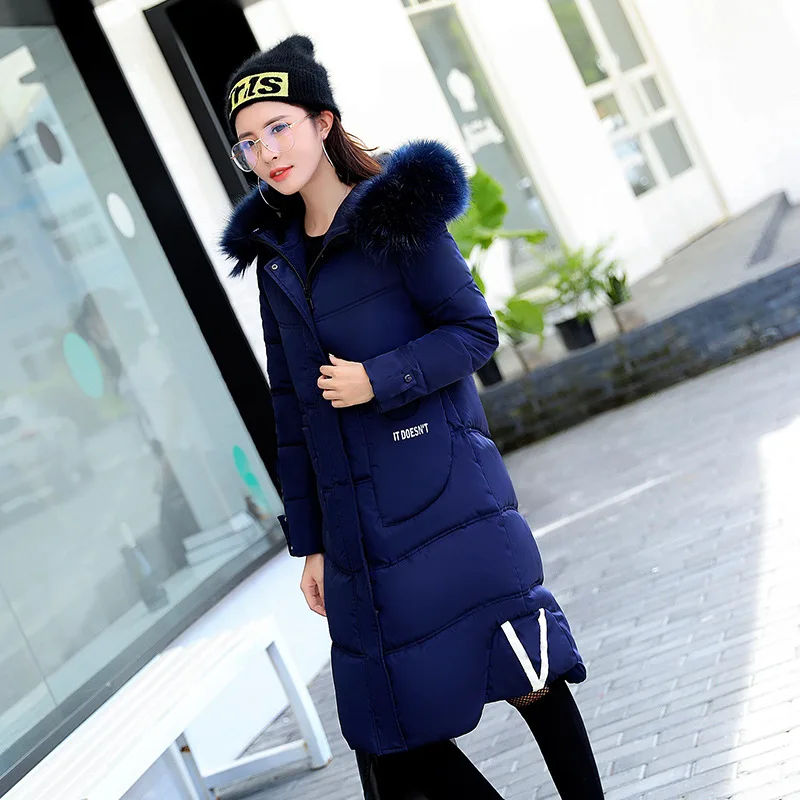 2018 Parkas Women Winter Coats Casual Fashion Winter Women Parka Overcoats Ladies Slim Long Jackets Coat Black Green Gray MDR107