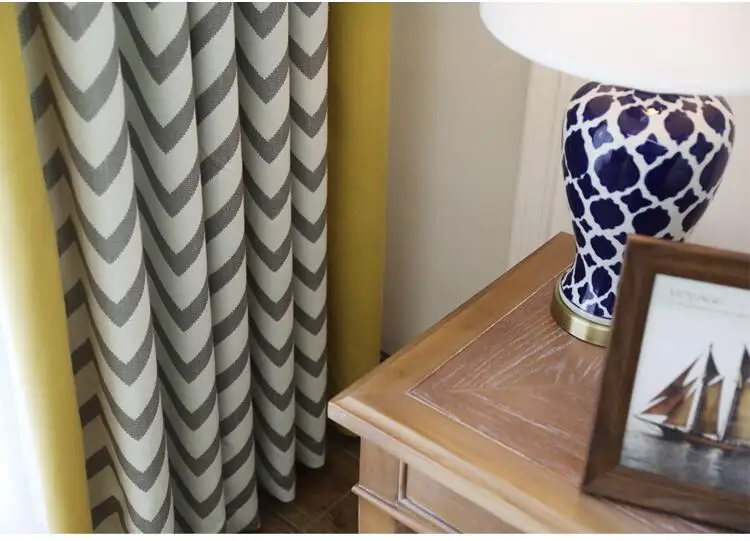 

2018 Nordic style modern jacquard curtains for living room Fashion and sophisticated blackout curtains for bedroom christmas dec