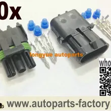 Longyue 20 комплект кислорода O2 Сенсор 3 штифта женский+ мужской Погодный пакет розетка Универсальная положения дроссельной заслонки Сенсор разъем Набор исследовательский клиентский