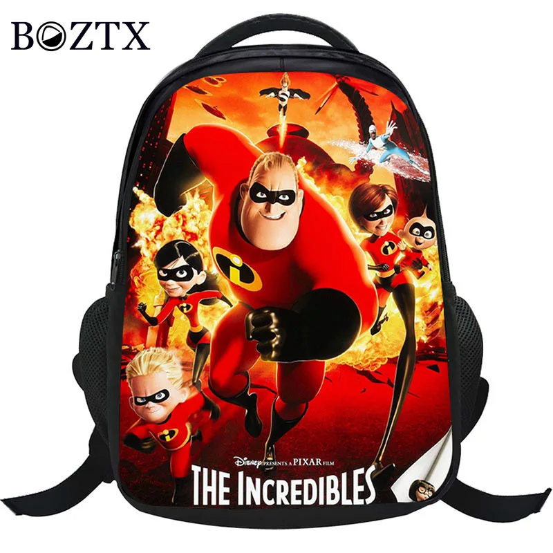 

2018 Children Schoolbag The Incredibles Cartoon Backpack Lovely Backpack for Boy and Girls Teenager School Bag Mochila Infantil