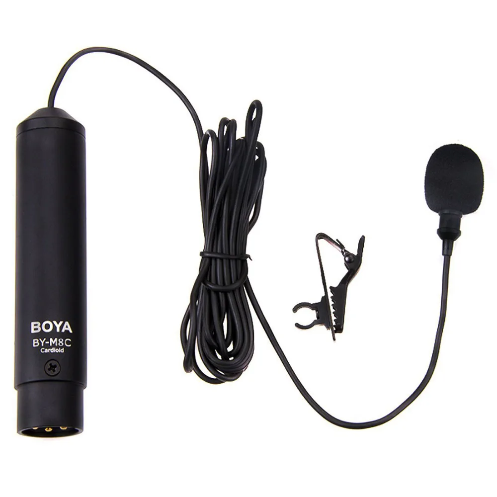 

BOYA Cardioid XLR Output Condenser Microphone BY-M8C for Canon Sony Panasonic Camcorders Zoom Audio Recorders