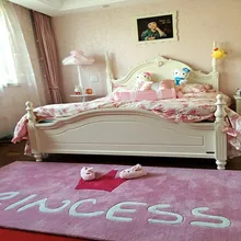 Розовая Принцесса ковер коврики Корона простой спальня девушка крыльцо на заказ акриловый ковер ручной работы коврик детский коврик для гостиной прекрасный