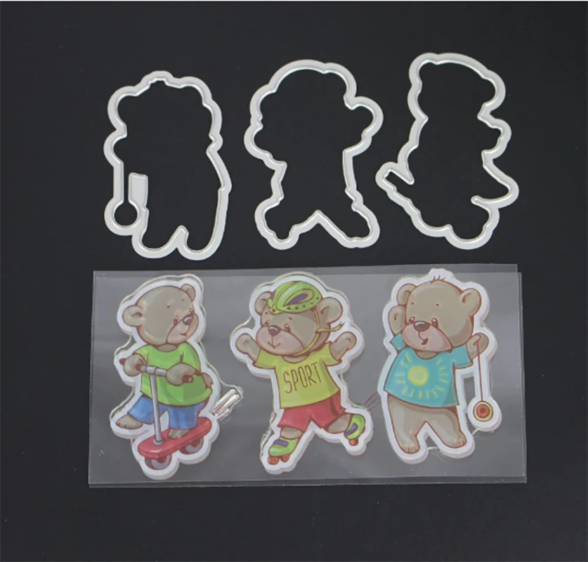 

AZSG Entertainment toys Clear Stamps Cutting Dies Set for DIY Scrapbooking/photo Album Decorative Craft