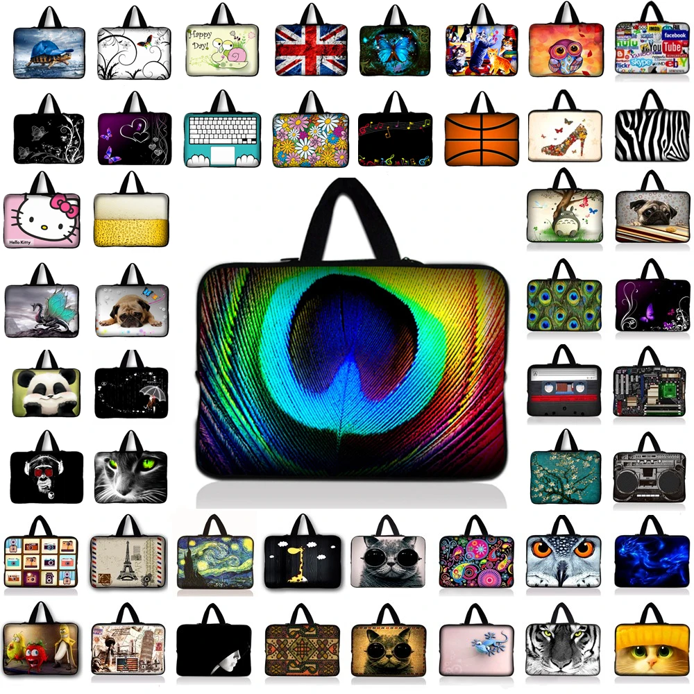 Peacock feather Notebook Bag Smart font b Cover b font font b Tablet b font Laptop