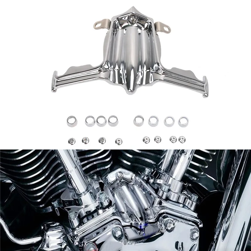 Chrome Aluminum Tappet Lifter Block Accent Cover For Harley Twin Cam