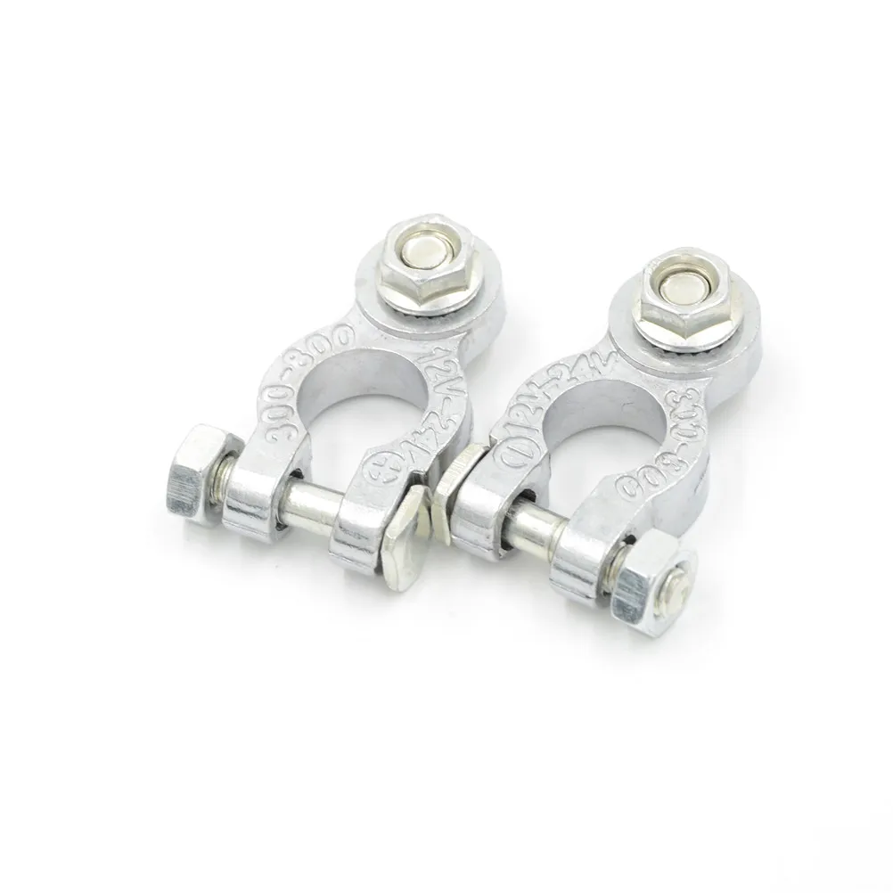 

1pair Positive & Negative Cargo Type Zinc Alloy Coat Replacement Auto Car Battery Terminals Clamp Electric Connectors