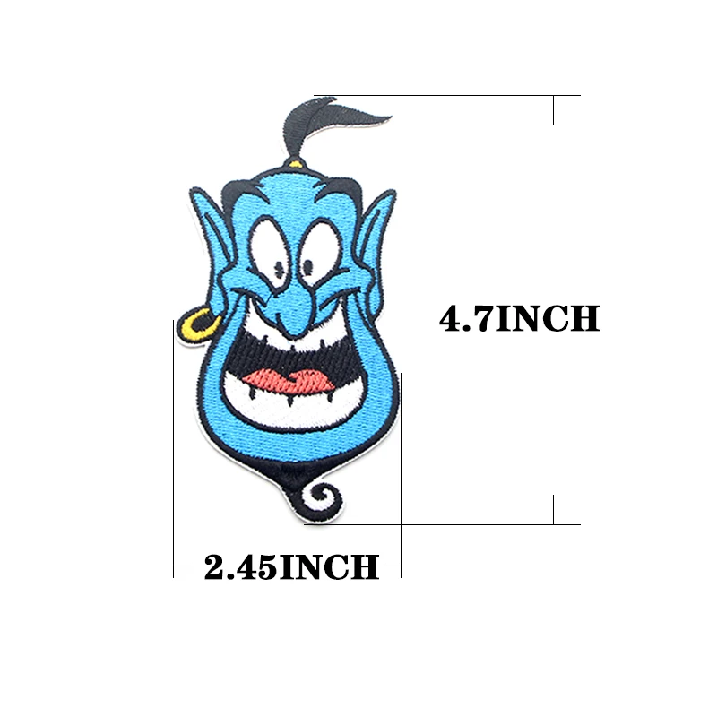 Aladdin and the magic lamp Embroidered Iron on Patches para Clothing Clothes Appliques wallet bags shoes badges Stickers E0558