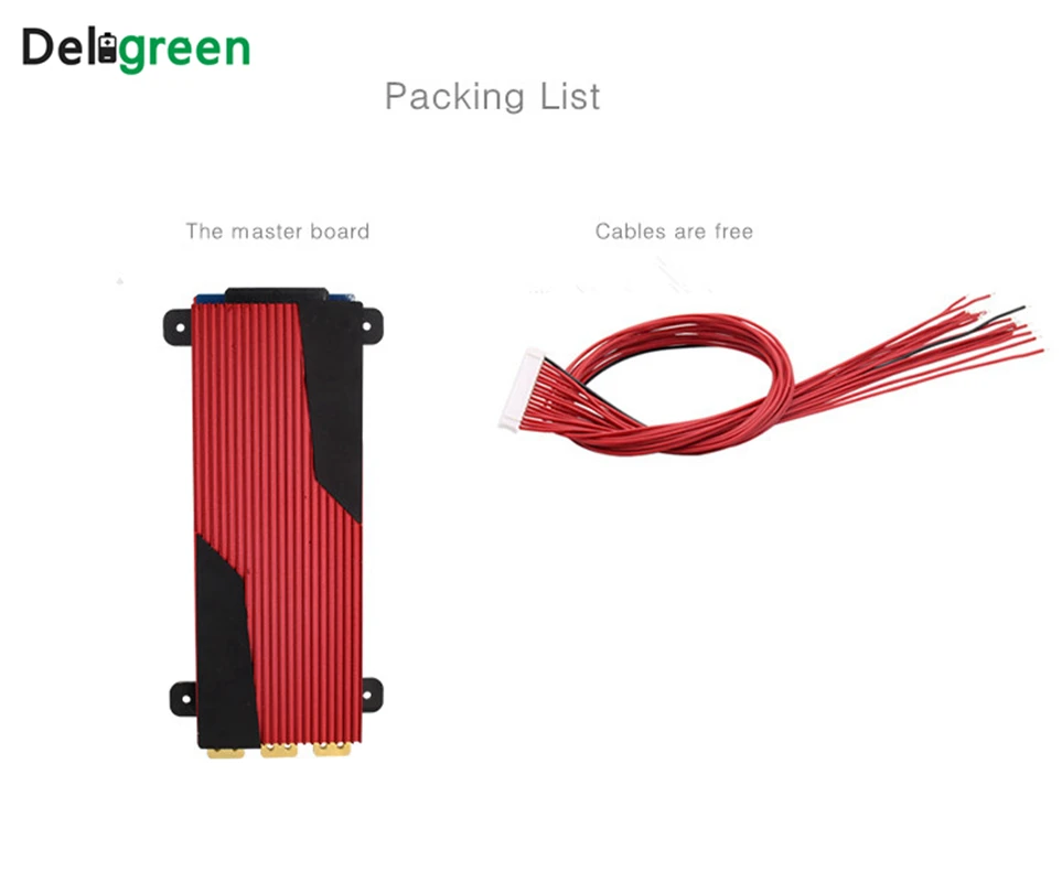 Deligreen 3 S 200A 12 V PCM/PCB/BMS для Li po батарейный блок 18650 Номинальный 7 литий ионный