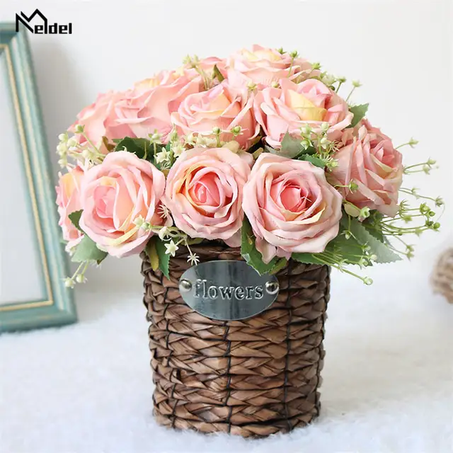 Online Shop Meldel Bride Wedding Bouquet Bridesmaid Artificial