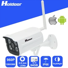 Security Surveillance WiFi IP 960P 2 8mm Lens Outdoor P2P Night Vision HD Camera with motion